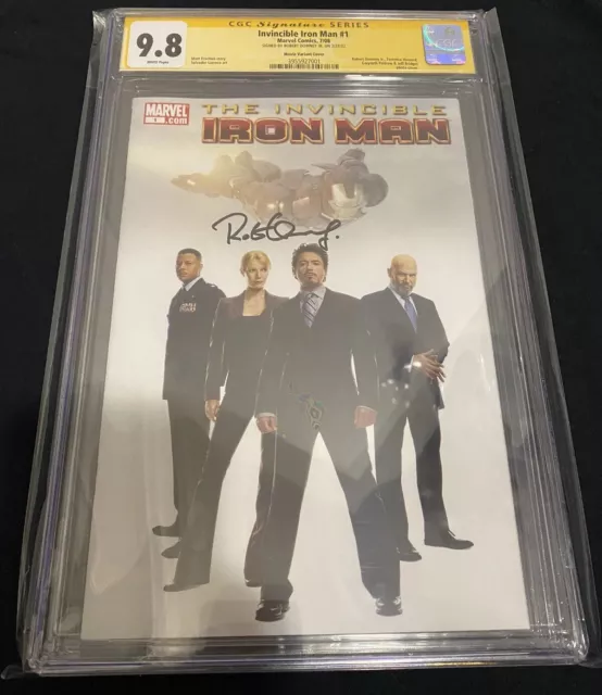 Invincible Iron Man #1 CGC 9.8 SS Robert Downey Jr. Photo Variant 1:100 (OFFER!)