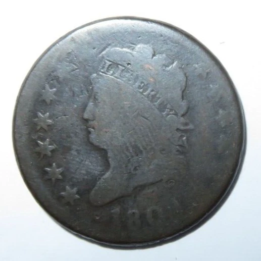 1808 Classic Head Large Cent Coin 1c