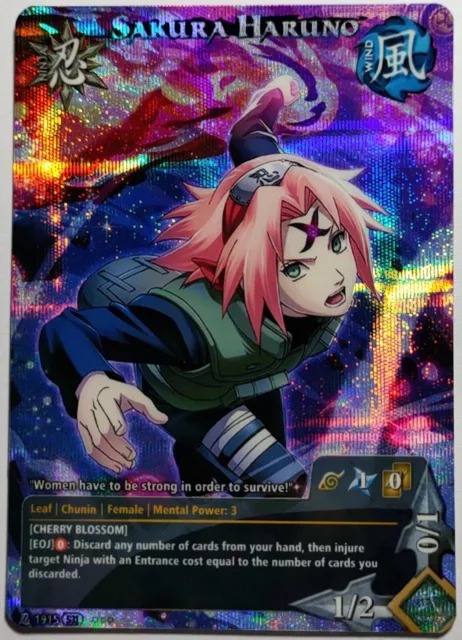 Sakura Haruno Naruto TCG Alternate Art Alt PROMO N-US004 Determination CCG  Card