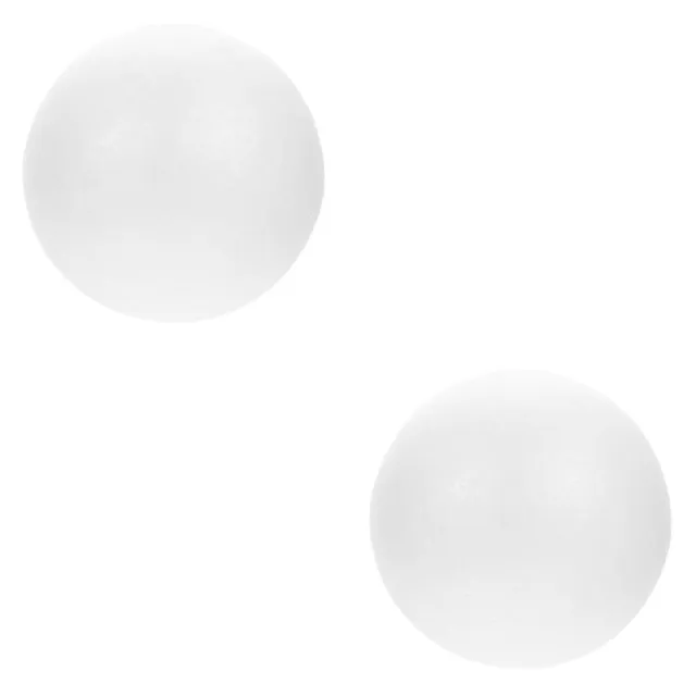 Esfera blanca modelo de pastel prótesis de 2 unidades