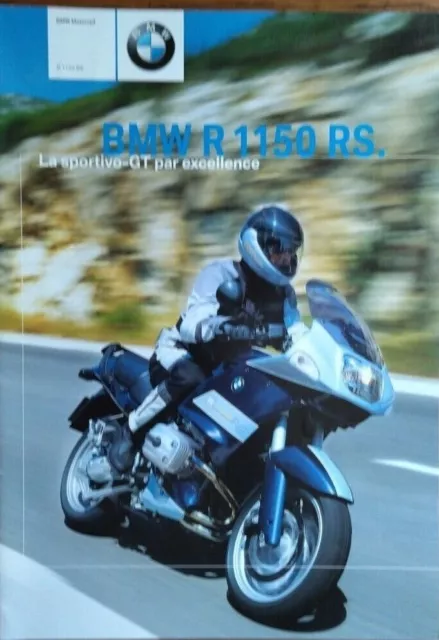 Publicité - BMW R 1150 RS - Prospectus Moto Brochure - 24 pages - TRES BON ETAT