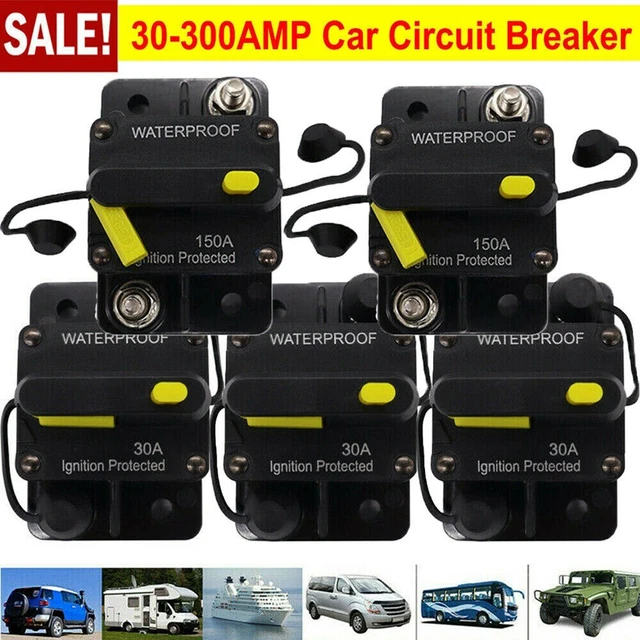 Évaluation de circuit large gamme disjoncteur de voiture réinitialisation du f