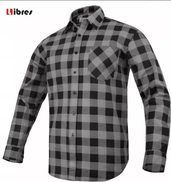 Camisa de trabajo franela gris cuadros 39 TALLA S/M ARTMAS