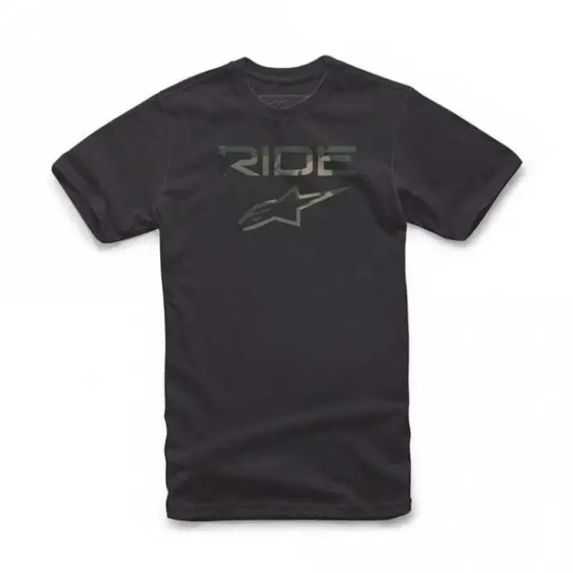 Alpinestars Men's Ride 2.0 Camo Tee T-Shirt (Black)