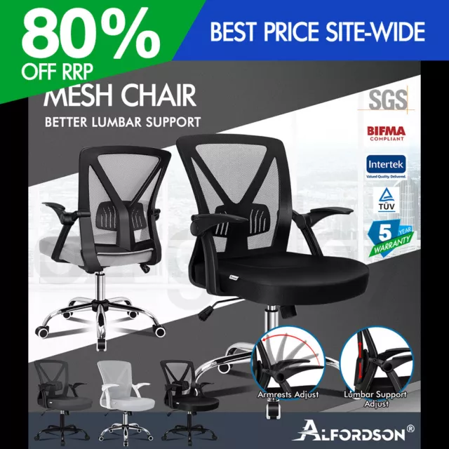 ALFORDSON Mesh Office Chair Executive Fabric Seat Gaming Racing Tilt Computer