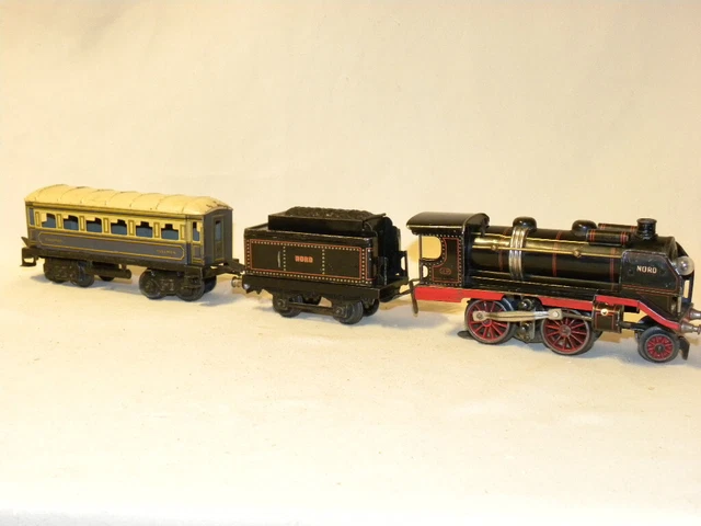 Lot Ancien Train JEP – Locomotive Et Wagons Rails – Jouet Vintage