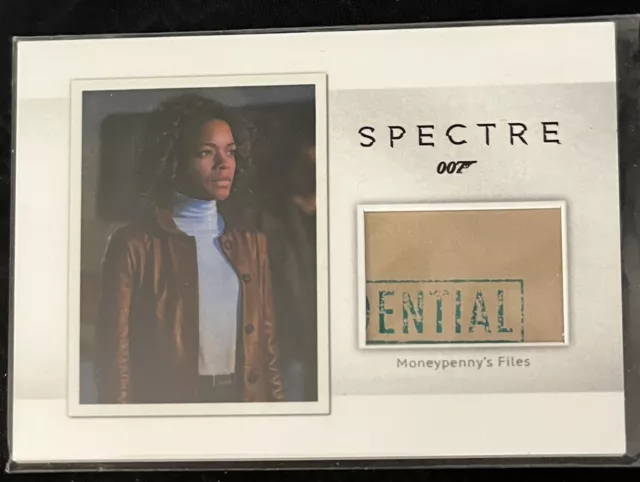 2016 James Bond Archives Moneypenny's Files “ENTIAL” Spectre Relic Card MR4 /150