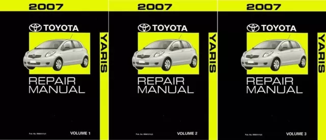 2007 Toyota YARIS Shop Service Repair Manual Complete Set