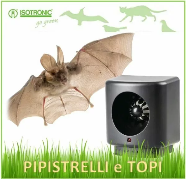 Repellente dissuasore ad ultrasuoni contro pipistrelli topi e insetti