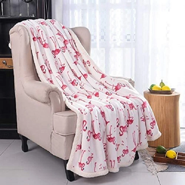 Throw Blanket Super Soft Plush Fleece Sherpa Flannel Couch Sofa Bed 60" x 80"