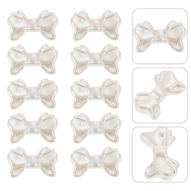 300 stücke bowknot spacer perlen kunststoff bogen perlen bowknot lose perlen