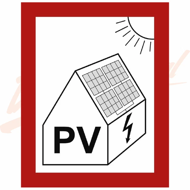 Aufkleber Spannungshinweis „PV-Anlage Battery Notstromanlage“ – Photovoltaik Solar