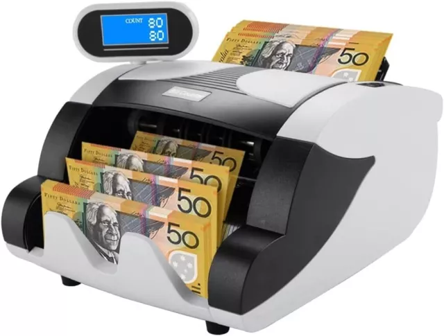 Automatic Money Counter with UV Bill Australia Banknote High Speed Counting Mach