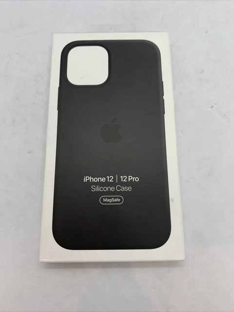 Official Genuine Apple iPhone 12 / 12 Pro Silicone Case Black Magsafe MHL73ZM/A
