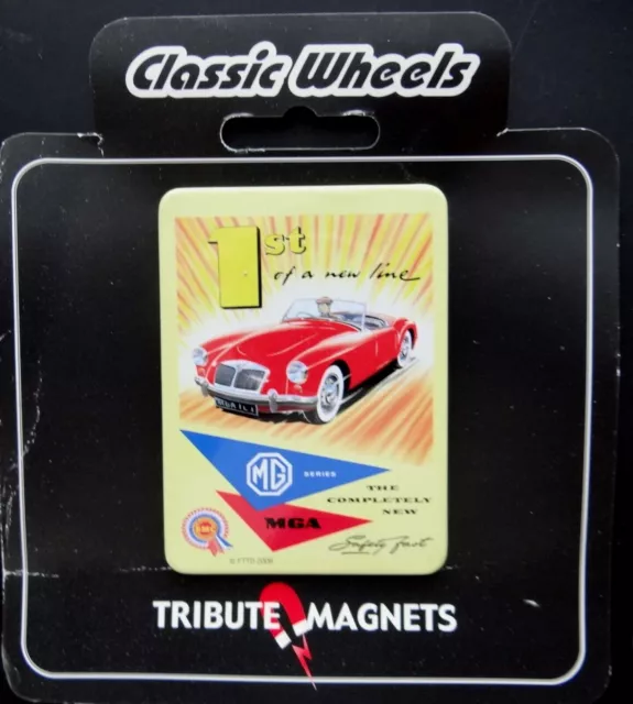 Magnet MG MGA Roadster BMC Oldtimer GB 1st of a new line Kühlschrank Sammler