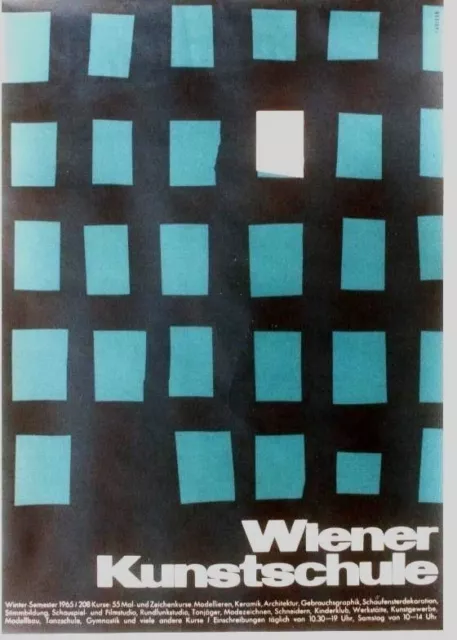 Original vintage poster VIENNA FINE ART SCHOOL 1965 Fabigan