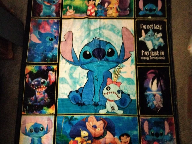 Disney Lilo & Stitch Throw Blanket 40x50 100% Polyester Silk Touch-USA