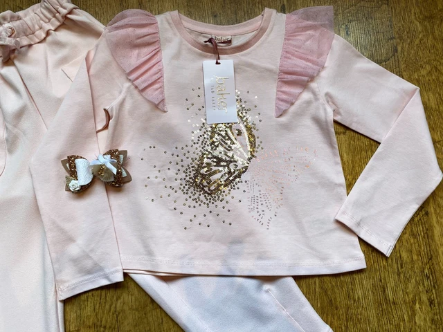 BNWT Ted Baker 4-5 years butterfly top trousers outfit set new long sleeve bow 3