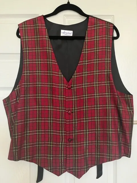 vintage Storybook Heirlooms Christmas mens Vest, size Large