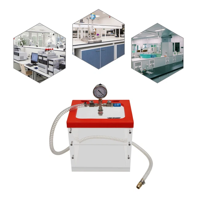 7L 2 Gallon Acrylic Vacuum Chamber Acrylic Clear Vacuum Degassing Chamber Lab US