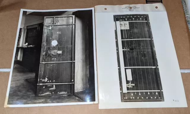 10 1920's Anakin Lock & Alarm Co Photographs Damaged Safes Advertising Sales Lot