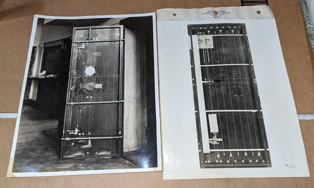 10 1920's Anakin Lock & Alarm Co Photographs Damaged Safes Advertising Sales Lot