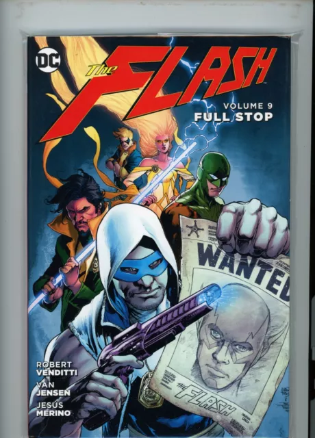 Flash Vol 9 Full Stop Nm 9.6 Hardcover Great Rogues Gallery Cover Venditti Merin