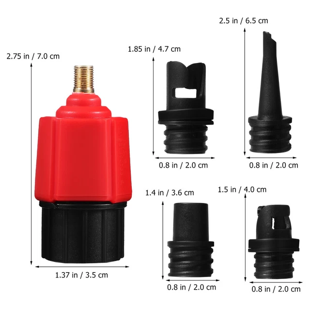 Adaptateur De Tuyau / Connecteur Pour Valve De Pompe à Pied - Pour Kayak, Bouées, Matelas - Neuf