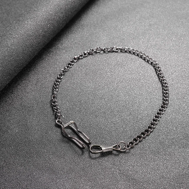Chaîne De Montre De Poche Rétro En Métal - Pour Ceinture De Jean Ou Gilet - Décoration Vintage Et Fonctionnelle