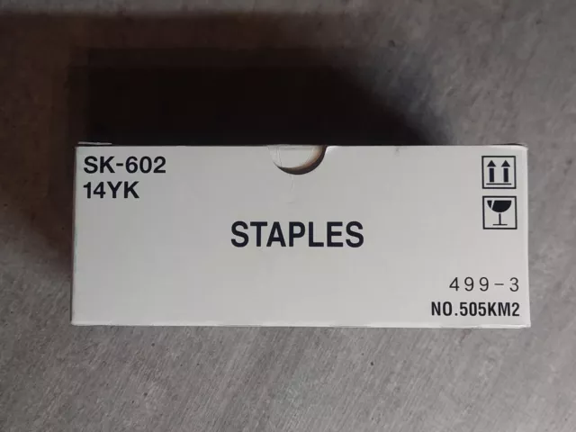 Heftklammern Konica Minolta SK-602 14YK original, 2 x 5.000 Stück, NEU!