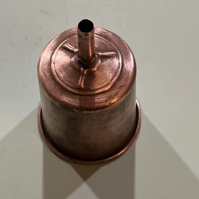 VINTAGE COLEMAN FILTERING Copper Funnel No. 0 Coleman Lamp and Stove Co