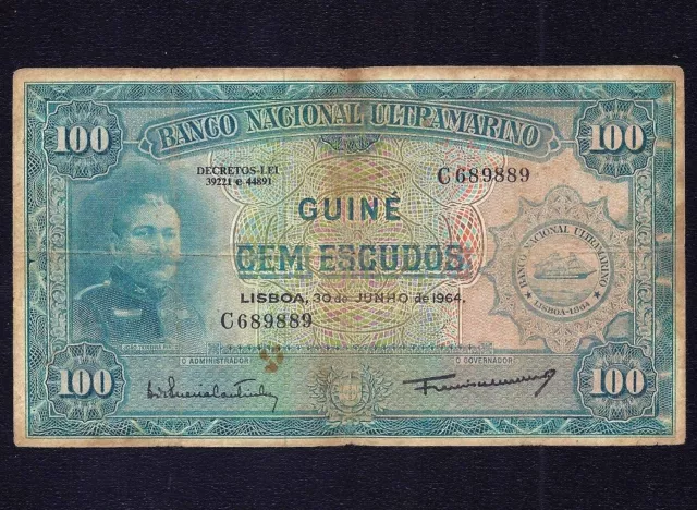 Portuguese Guinea 100 Escudos 1964  P-41