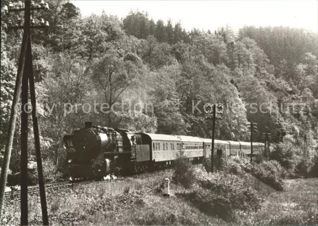 72085563 Lokomotive Dampflokomotive Baureihe 50 Elstertal Expresszug Karlex  Lok
