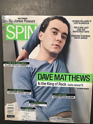 SPIN Magazine - JULY 1998- DAVE MATTHEWS-LIMP BIZKIT-JOSH WINK-SMASHING PUMPKINS