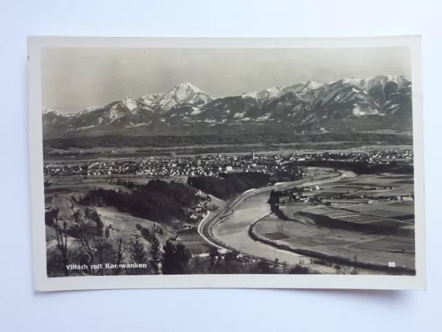 Postkarte Ansichtskarte AK Villach mit Karawanken