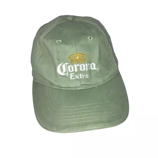 Corona Extra Adult Baseball Cap Hat Adjustable Strapback Light Olive Green