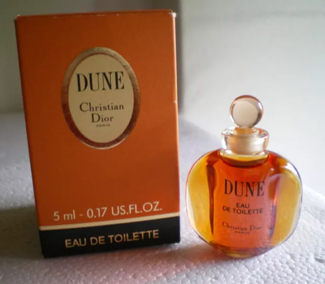 Miniature "DÛNÊ" Chrîstîân DÎÔR Paris 5 ml EDT + BOITE + NEUF + NEW FULL BOX