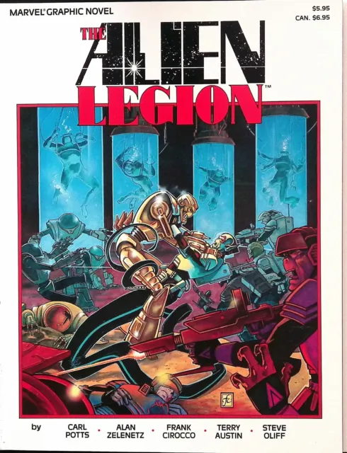 The Alien Legion-A Grey Day To Die Gn Nm 1989 Carl Potts Marvel Graphic Novel