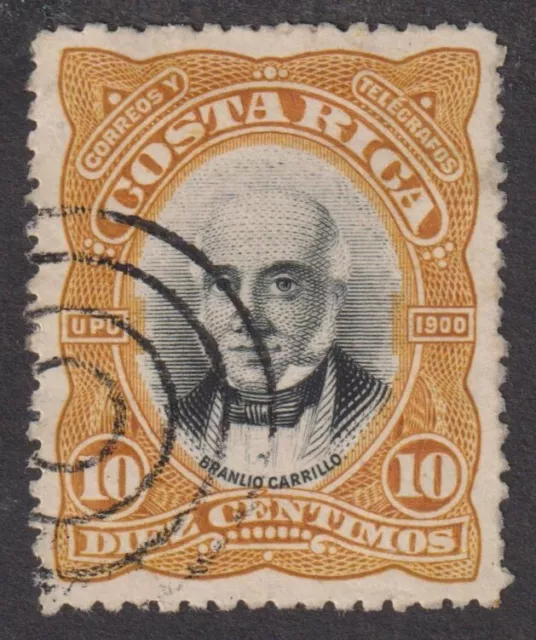 COSTA RICA 1900 Branlio Carrillo.  10c Target Cancel. Good Used   (p554)