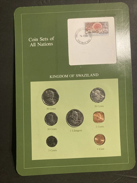 COIN SETS OF ALL NATIONS Complete KINGDOM OF SWAZILAND