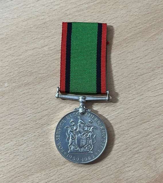WW2 SOUTHERN RHODESIA War Service Medal. 76.70 PicClick AU
