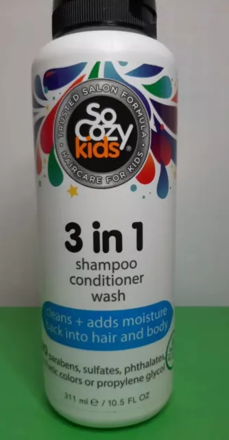 🔥 So Cozy Kids 3 in 1 Shampoo + Conditioner + Body Wash, 10.5 fl oz.