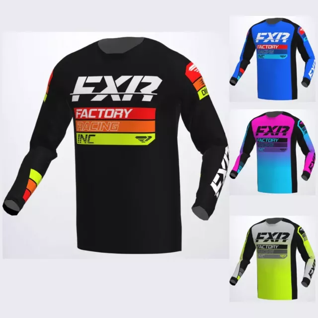 FXR - Clutch Premium Polyester Breathable Adult Mens MX Gear Snowmobile Jersey