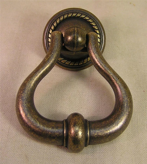 8 Laura Ashley Oil Rubbed Brass Drop Pulls Handles Cabinet  Furniture Hardware