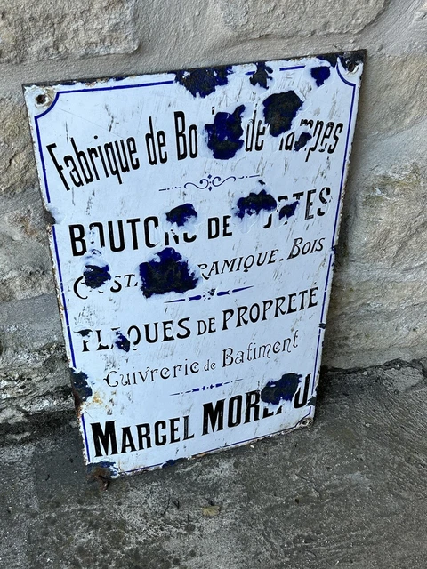 Bombée ancienne plaque émaillée - Collection