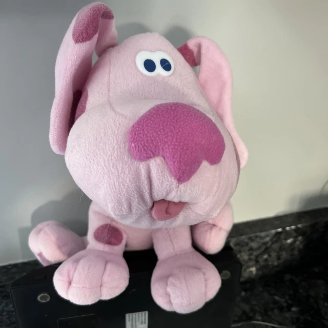 BLUES CLUES MAGENTA 10” Vintage Stuffed Plush Pink Puppy Dog Fast