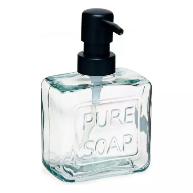 Distributeur de Savon Pure Soap 250 ml Verre Transparent Plastique [12 Unités 2