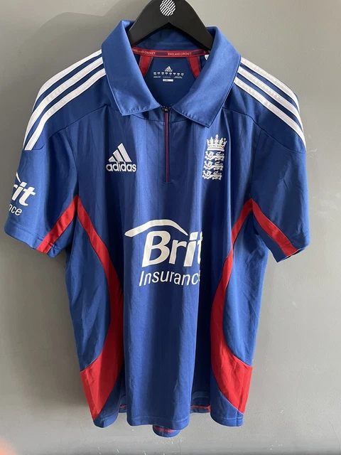 2012 England Cricket Club Shirt Short Sleeve Adidas Climacool USA L UK 44/46 2012 England Cricket Club Shirt Short Sleeve Adidas Climacool USA L UK 44/46