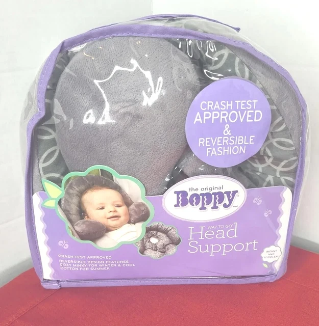 The Original Boppy Way to Go  Head Support Pillow Gray New Baby Unisex Travel