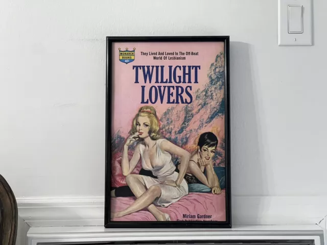 Lesbian Gay Female Pulp Fiction Art Poster